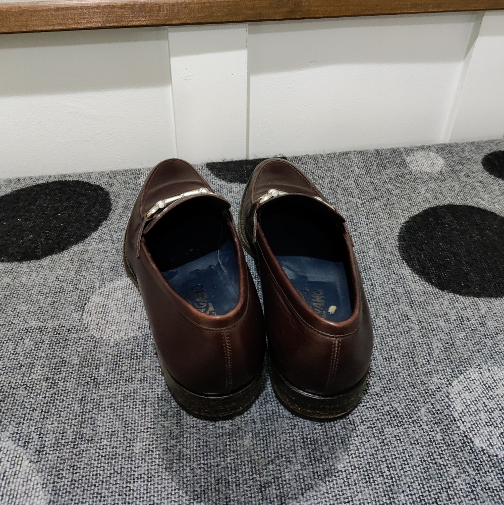 Salvatore Ferragamo Men’s Brown Leather Gancini Bit Loafers Size 8.5 - Picture 6 of 10